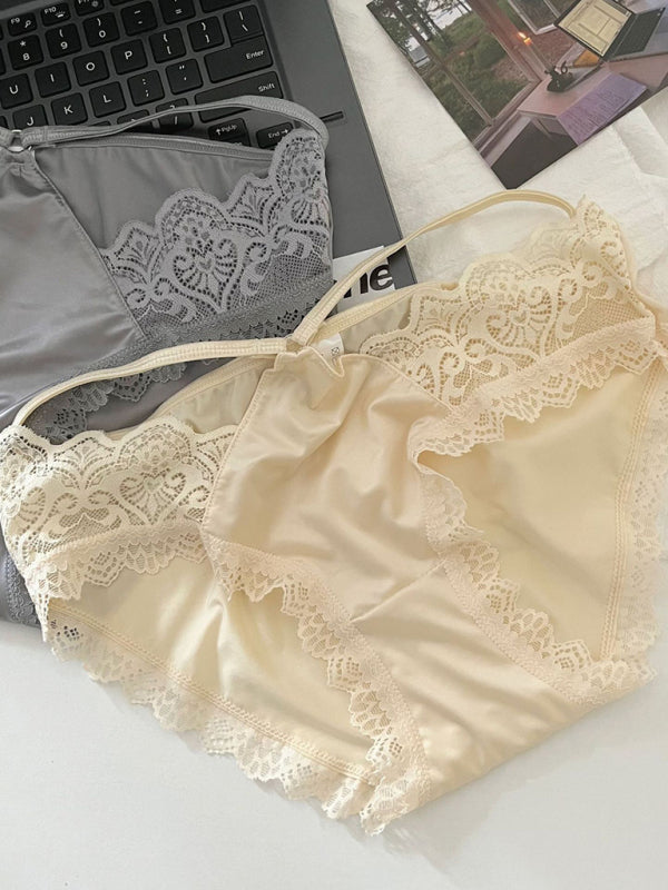 Women's low waist lace sexy seamless panties