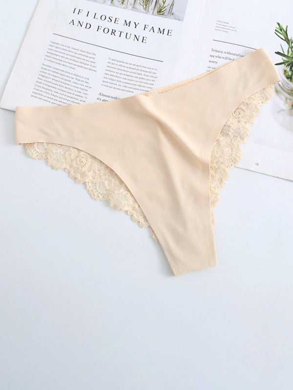 Women's low waist lace sexy seamless panties