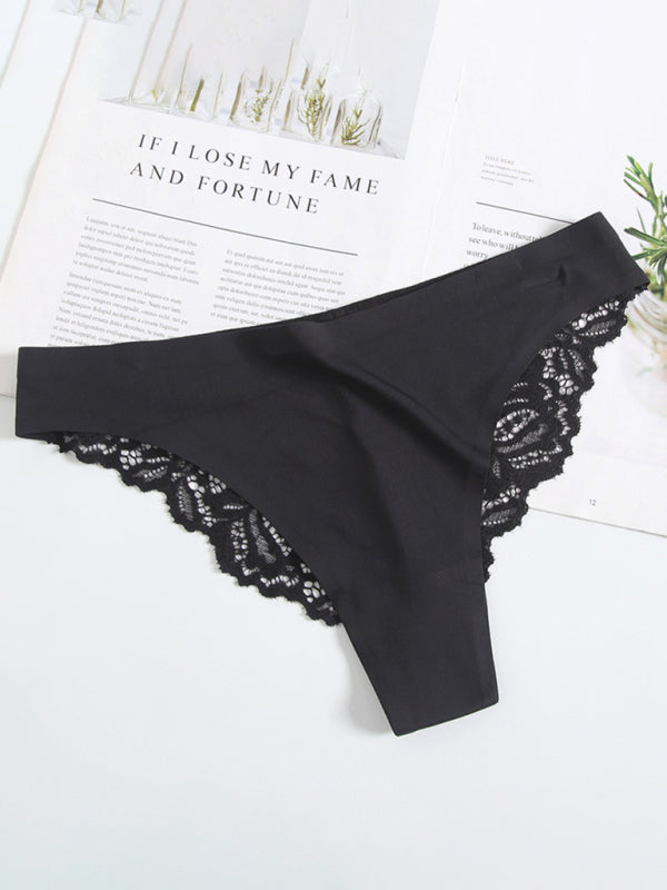 Women's low waist lace sexy seamless panties