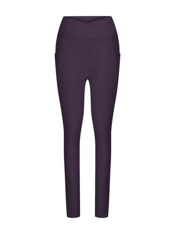 New Women's High Waist Hip Pocket Yoga Pants