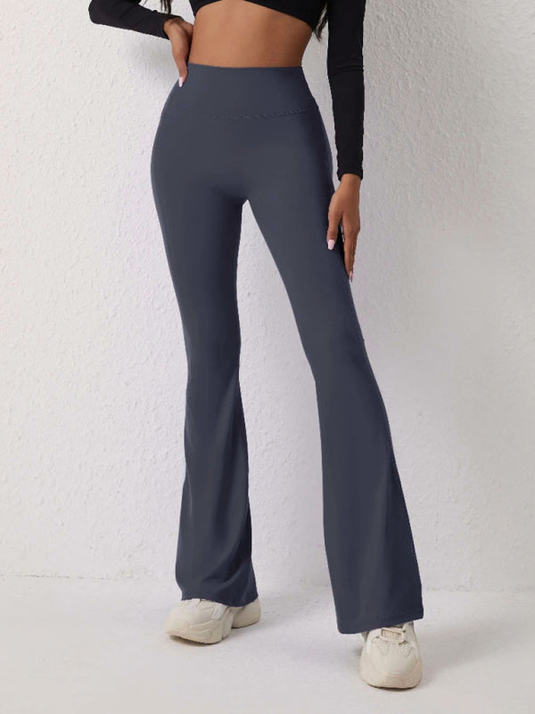 New peach yoga high waist hip lifting leggings and flared pants