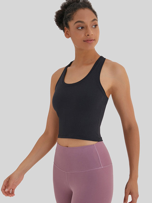 New tight-fitting, high-elastic and beautiful back sports, leisure and versatile yoga vest