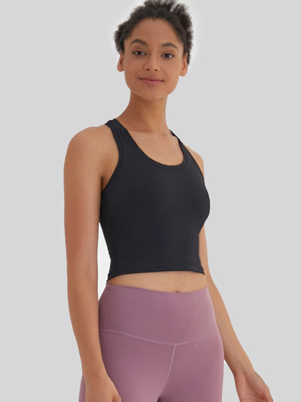 New tight-fitting, high-elastic and beautiful back sports, leisure and versatile yoga vest