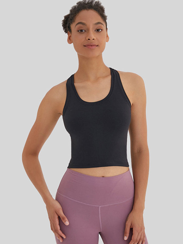 New tight-fitting, high-elastic and beautiful back sports, leisure and versatile yoga vest