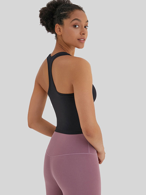 New tight-fitting, high-elastic and beautiful back sports, leisure and versatile yoga vest