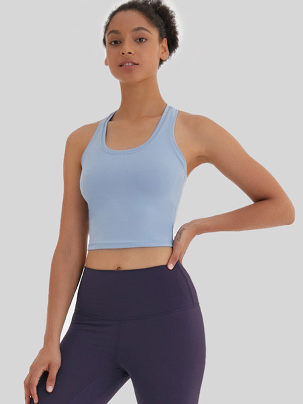 New tight-fitting, high-elastic and beautiful back sports, leisure and versatile yoga vest