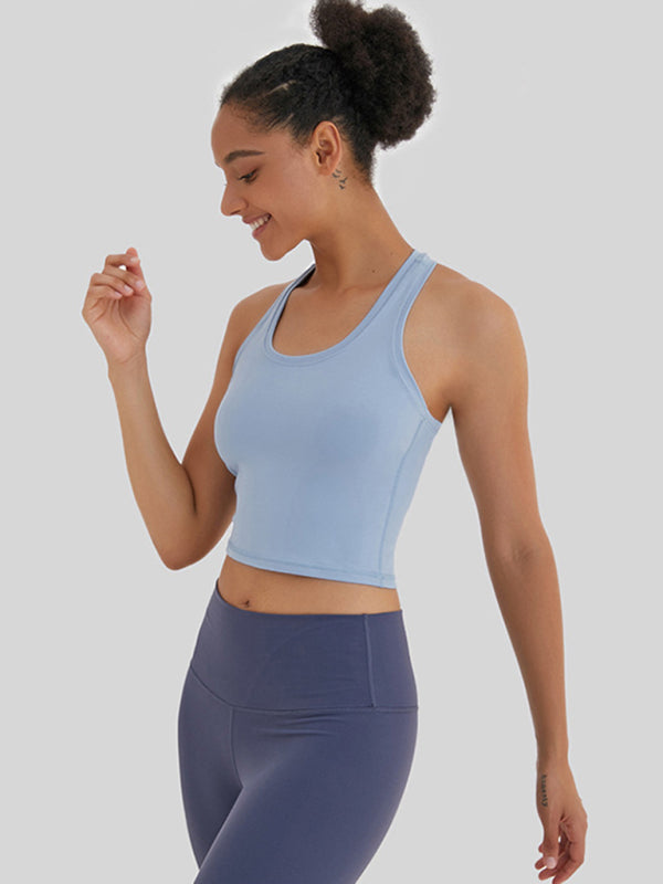 New tight-fitting, high-elastic and beautiful back sports, leisure and versatile yoga vest