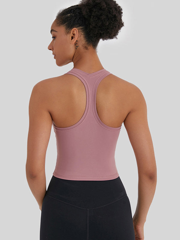 New tight-fitting, high-elastic and beautiful back sports, leisure and versatile yoga vest