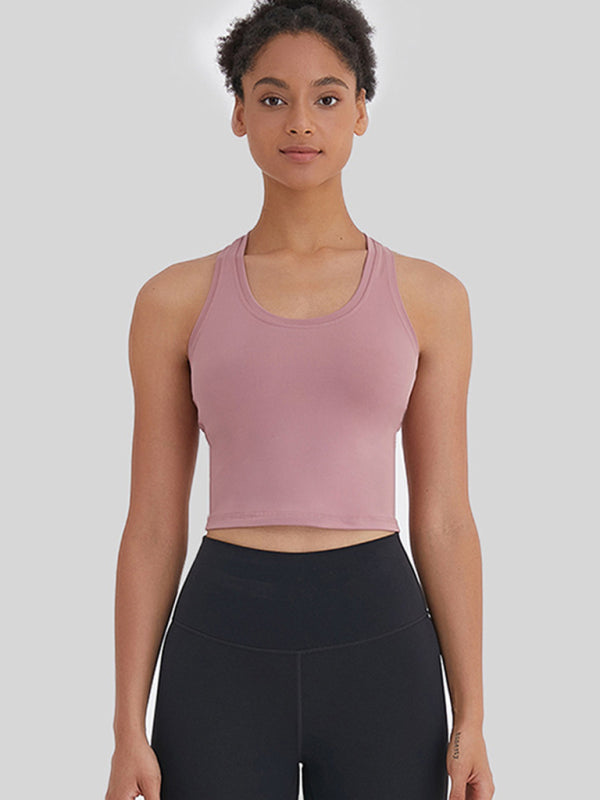 New tight-fitting, high-elastic and beautiful back sports, leisure and versatile yoga vest