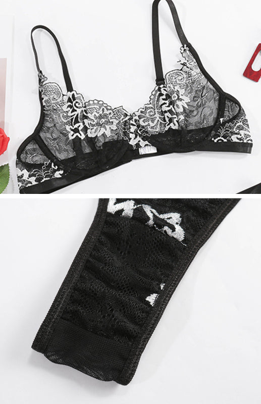 Women's Sexy Breathable Lace Lingerie Set